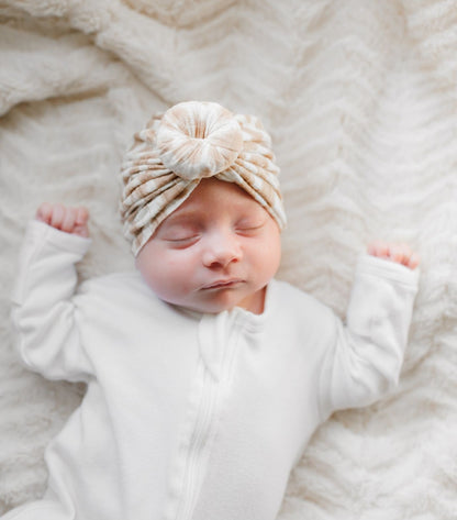 Savvy | Natural Leopard | Brushed Rib Headwrap