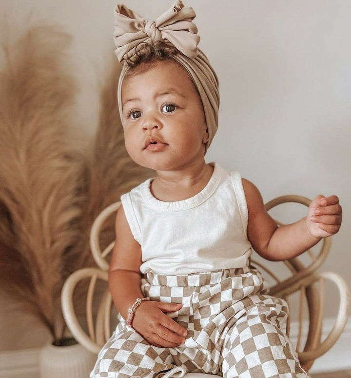 Ivory | True Bone | Classic Headwrap - Bunny Knots