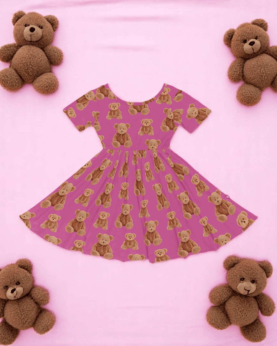 Teddy Twirl Dress - Bunny Knots