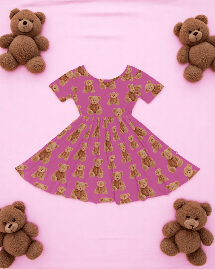 Teddy Twirl Dress - Bunny Knots