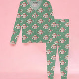 Christmas Carols | Women's Bamboo Loungewear Set