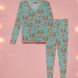 Tiny Reindeer | Women's Bamboo Loungewear Set