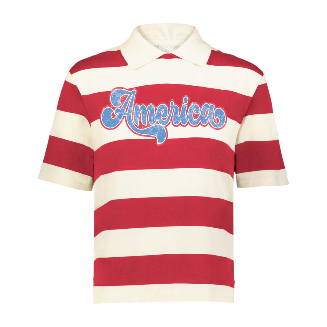 America Rugy Stripe Tee