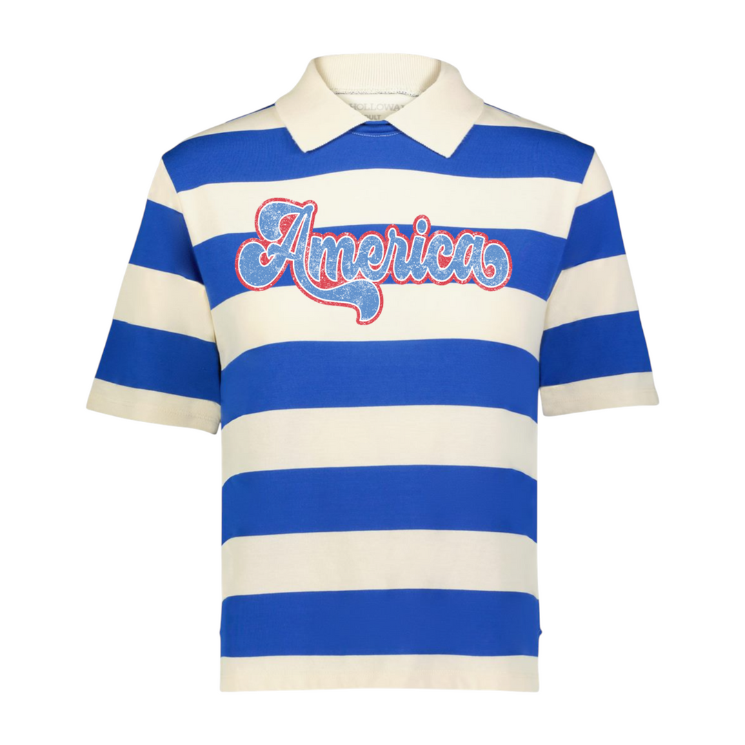 America Rugy Stripe Tee