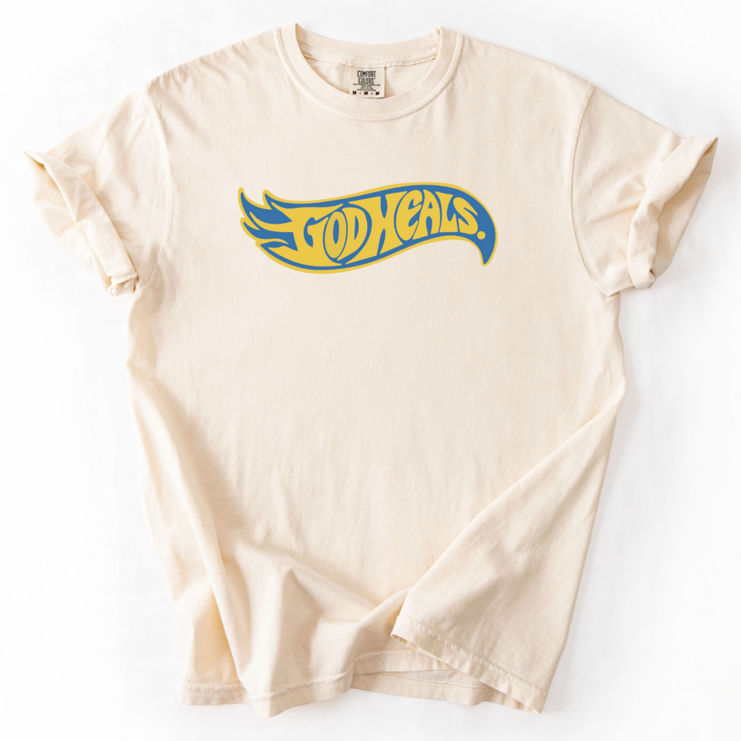 God Heals Mineral Wash T-Shirt