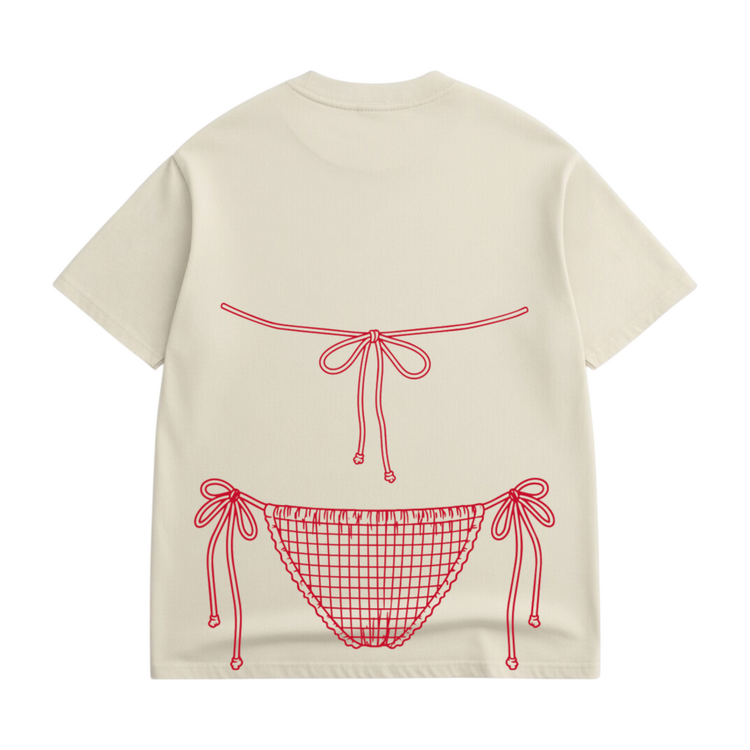 No Tan lines Luxe Oversized Drop Sleeve T-Shirt