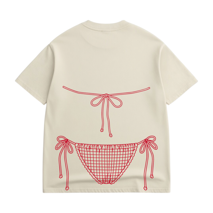 No Tan lines Luxe Oversized Drop Sleeve T-Shirt