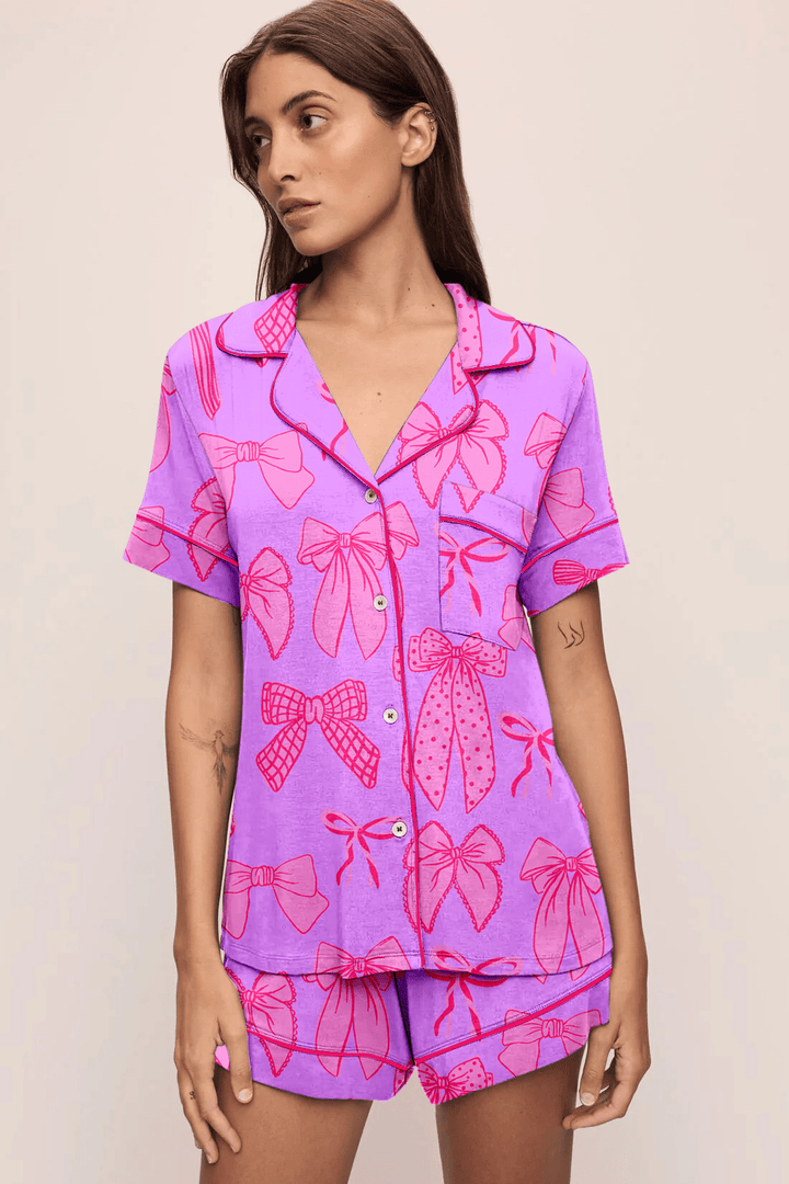 Bow of Fame | Women's Lounge Short Set - Bunny Knots