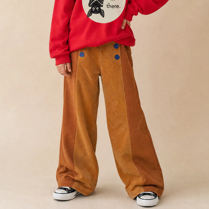 Brown Sugar Corduroy Tencel Slacks