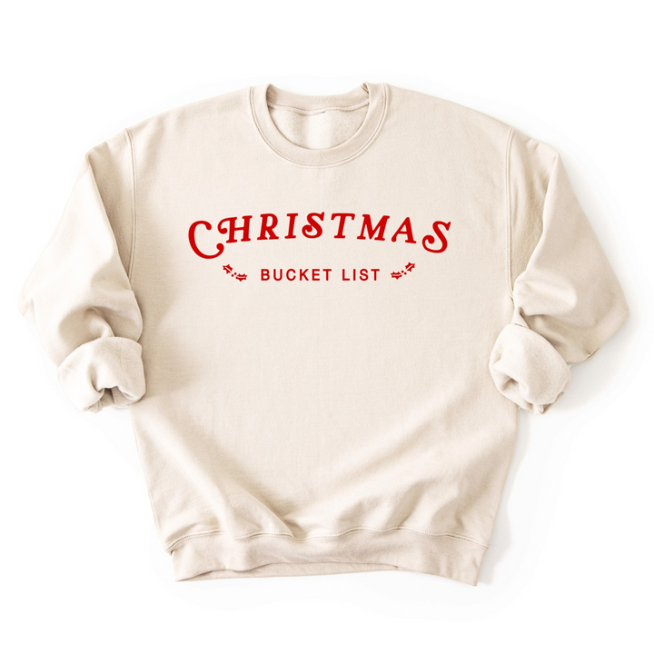 Christmas Bucket List Crewneck Sweatshirt