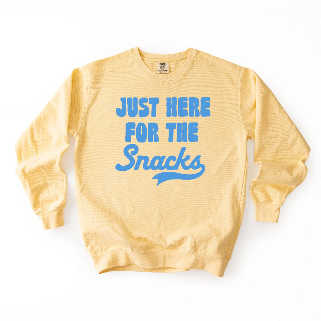 Here For The Snacks Crewneck Sweatshirt
