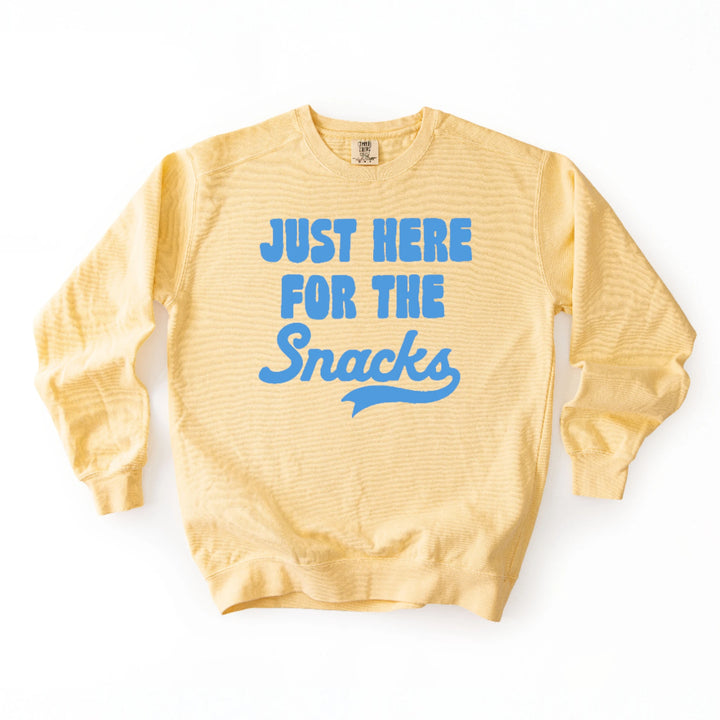 Here For The Snacks Crewneck Sweatshirt