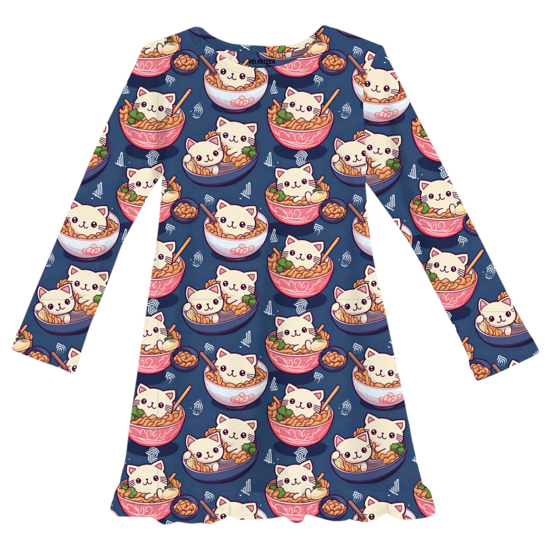 Ramen Cutie | Bamboo Ruffle Gown - Bunny Knots