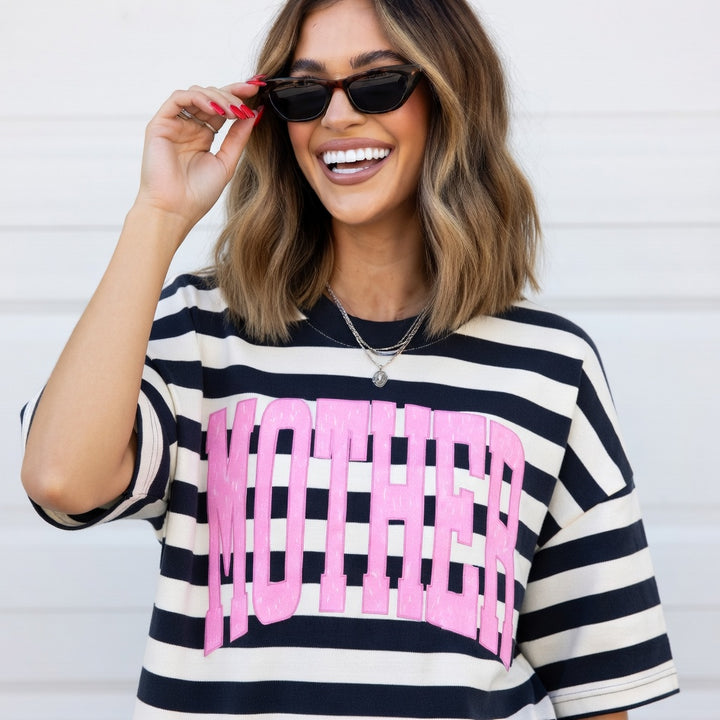 Mother Luxe Oversized Drop Sleeve T-Shirt