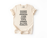 Reindeer Names (Natural) T-Shirt