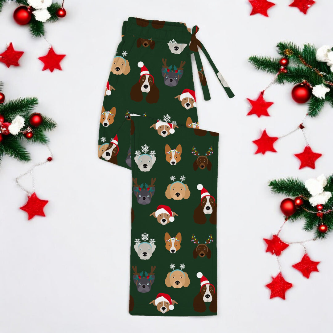 Santa Paws | Unisex Bamboo Lounge Pants - Bunny Knots