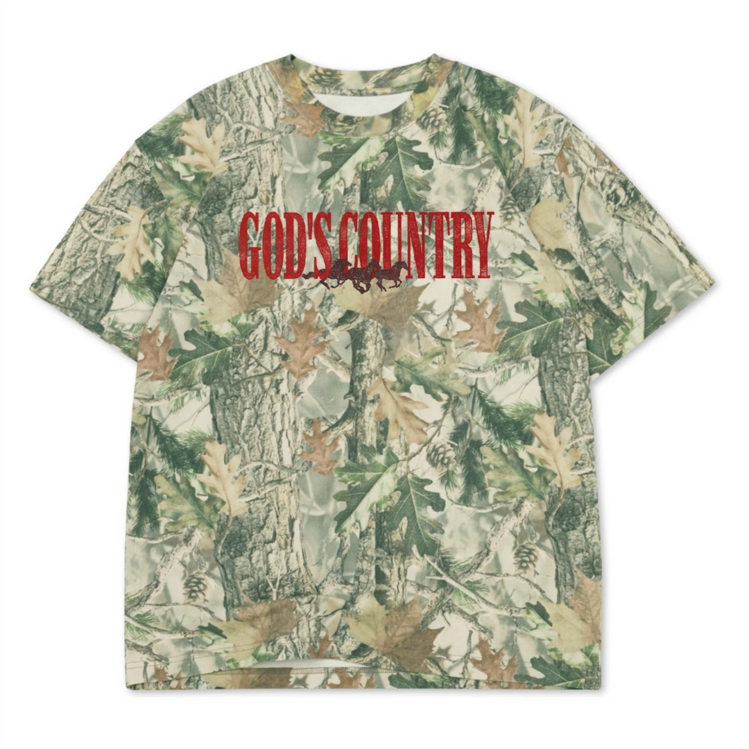 God's Country Luxe Oversized Drop Sleeve T-Shirt