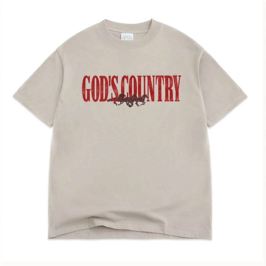 God's Country Luxe Oversized Drop Sleeve T-Shirt