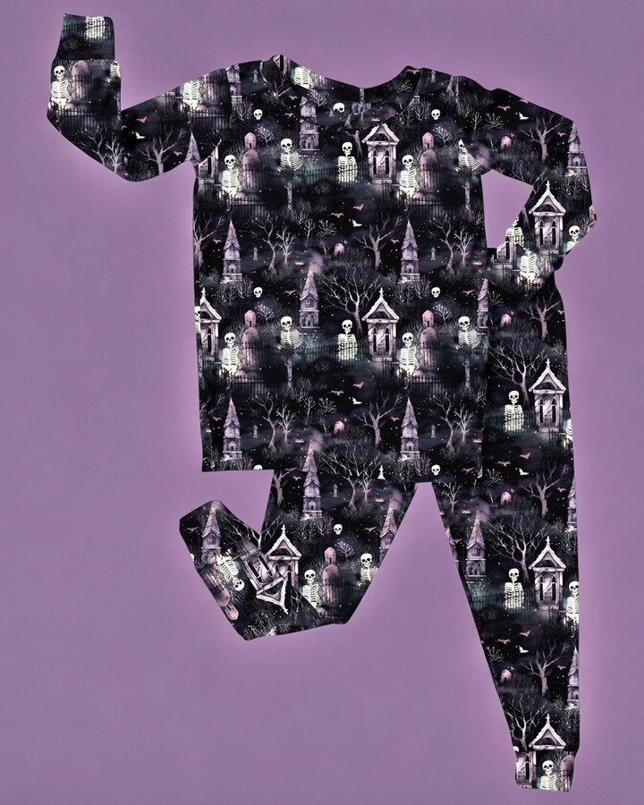 Graveyard Haunts | Bamboo Loungewear Set - Bunny Knots