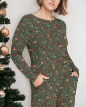 Load image into Gallery viewer, Whimsical Winter | Women&#39;s Bamboo Long Sleeve Loungewear Set
