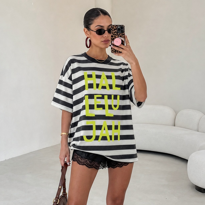 Hallelujah Luxe Oversized Drop Sleeve T-Shirt