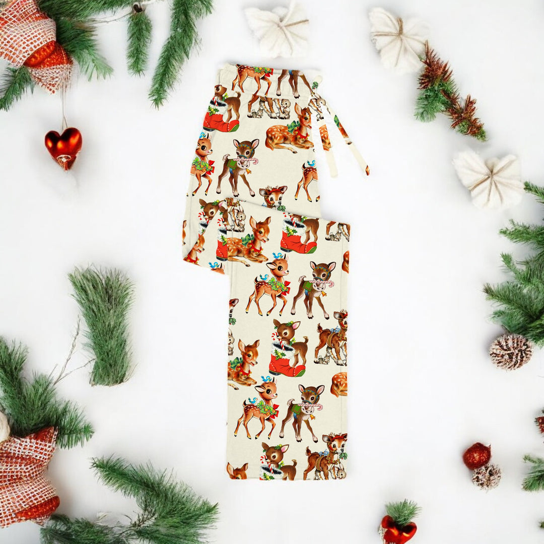 Holiday Greetings | Unisex Bamboo Lounge Pants - Bunny Knots