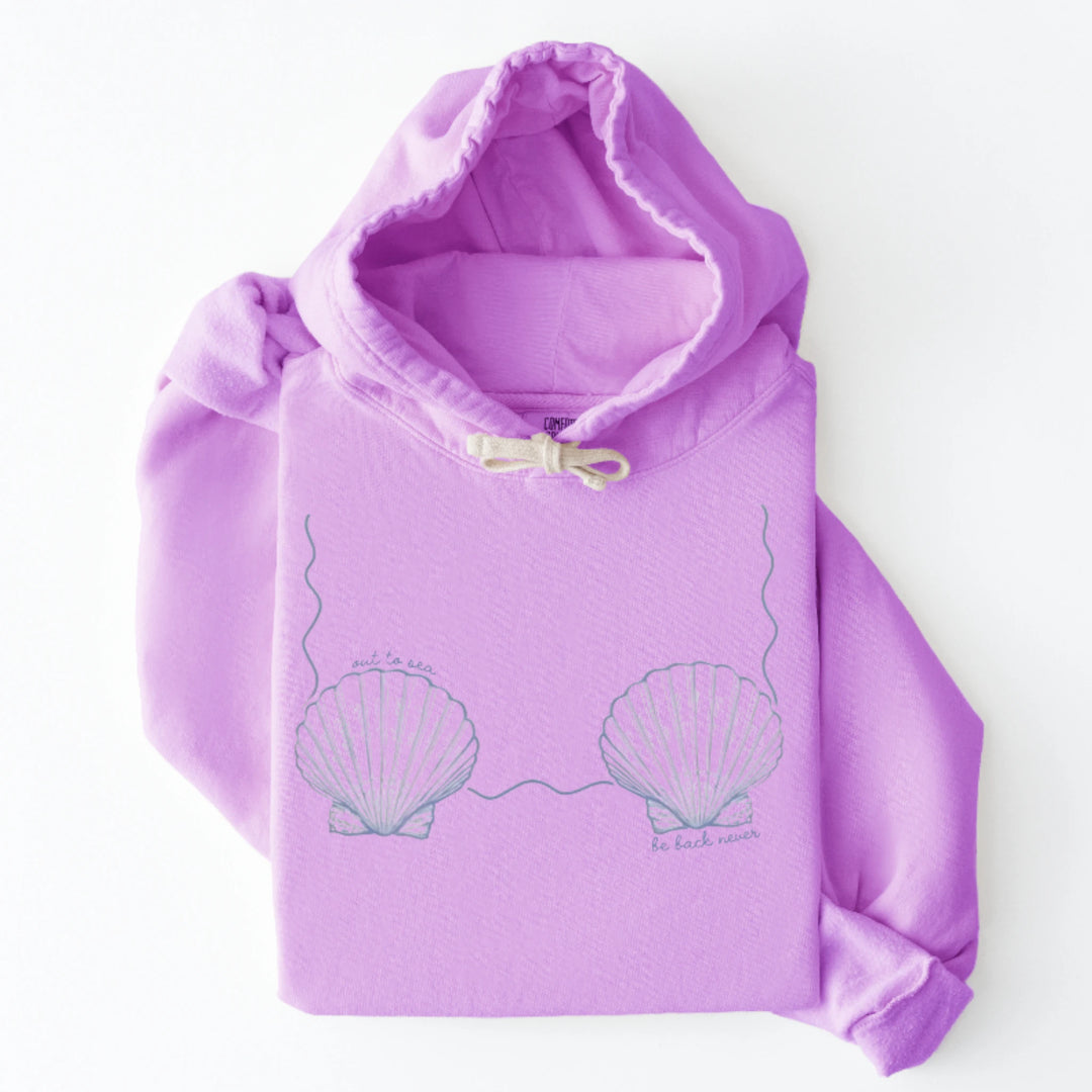 Out To Sea Be Back Never Lightweight Hoodie