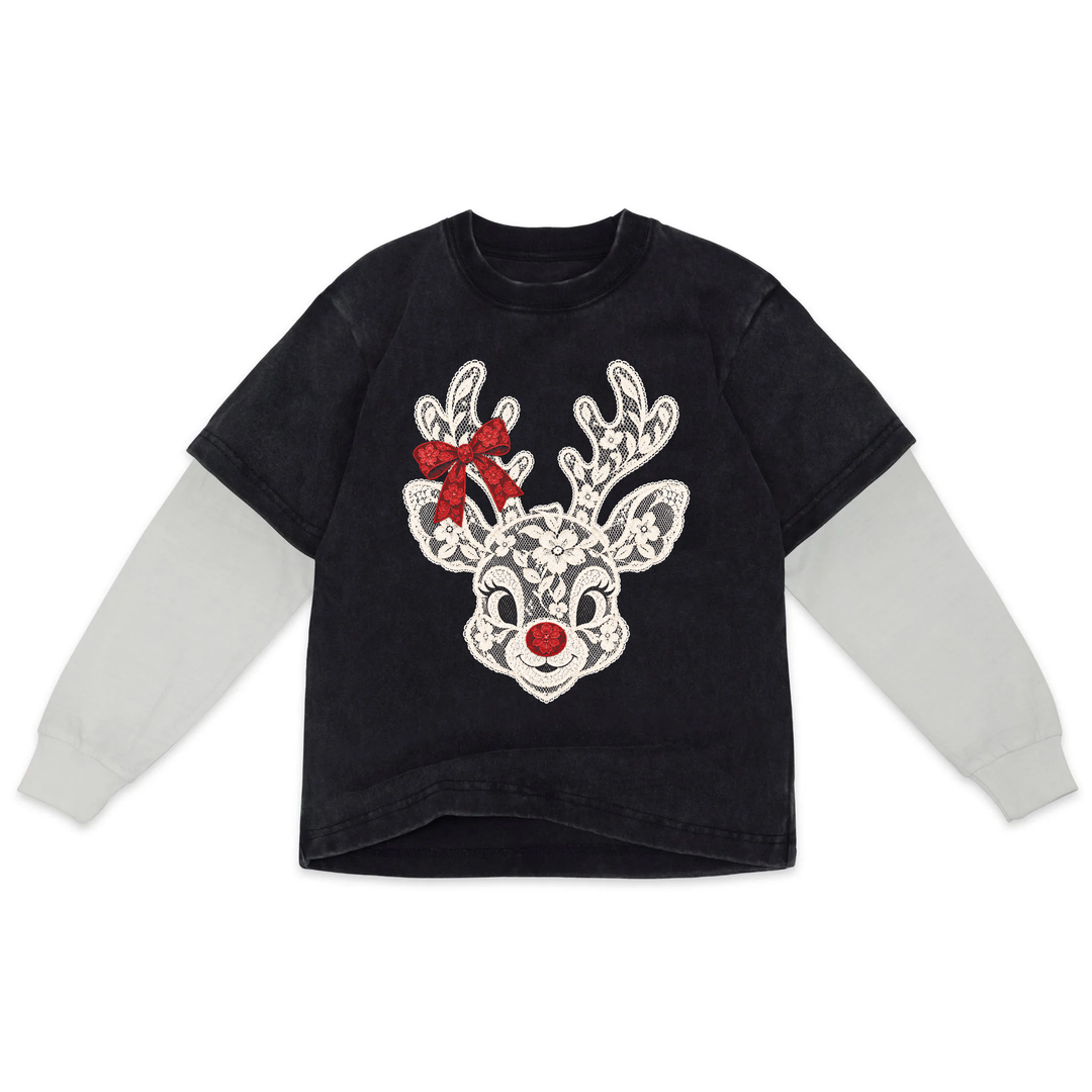 Dainty Rudolph Luxe Twofer T-Shirt