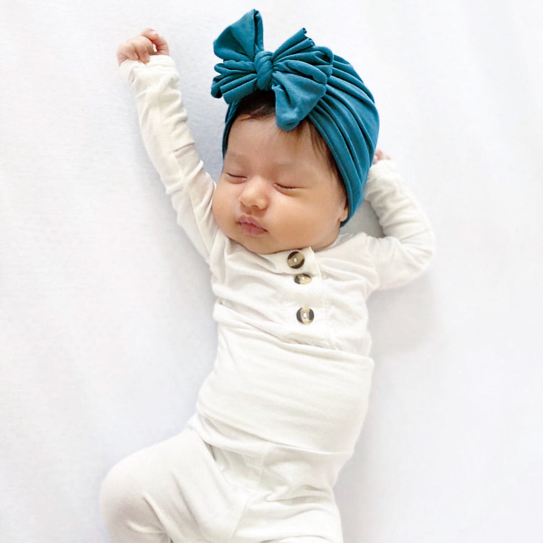 Pippin | Blue Turquoise | Classic Headwrap - Bunny Knots