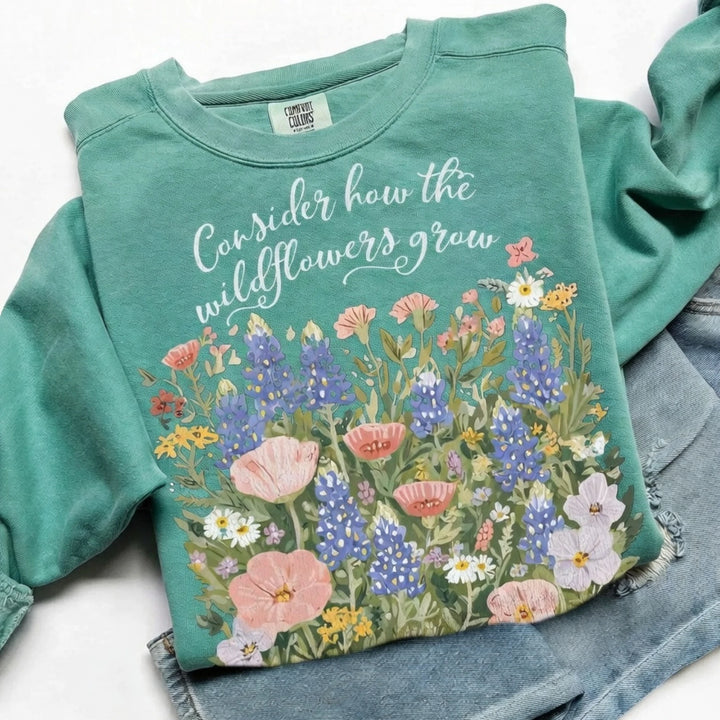 Consider The Wildflowers Crewneck Sweatshirt