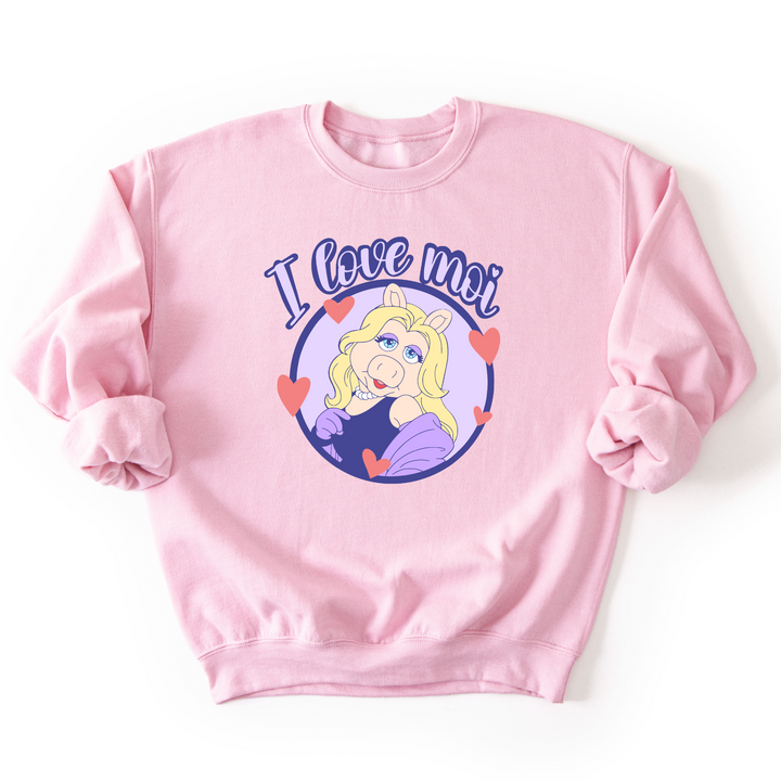 I Love Moi Crewneck Sweatshirt