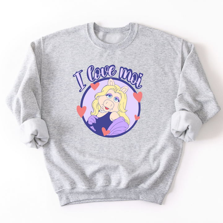 I Love Moi Crewneck Sweatshirt