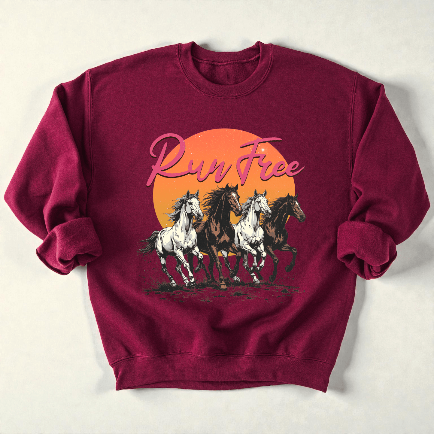 Run Free Crewneck Sweatshirt - Bunny Knots