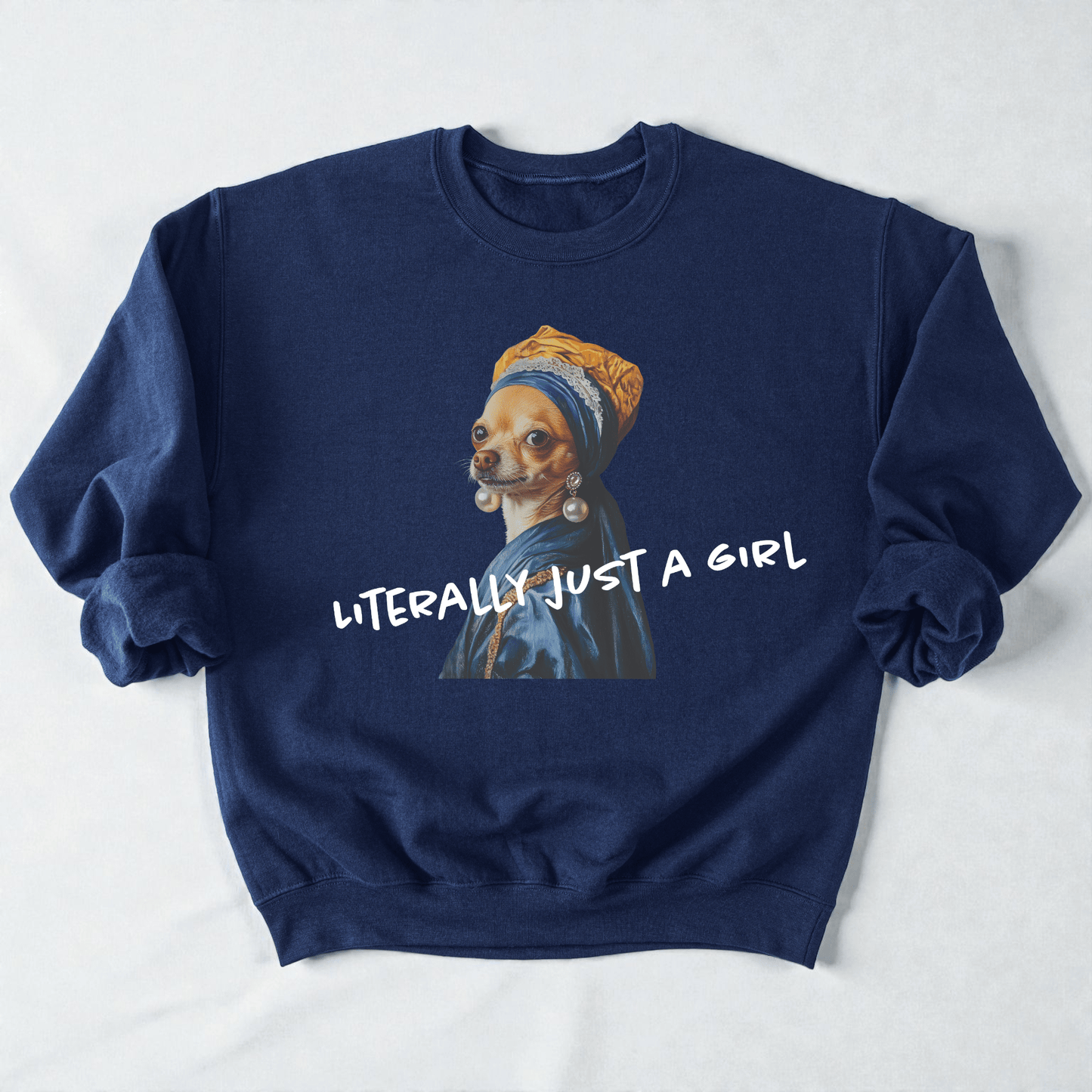Just The Pearl Girl Crewneck Sweatshirt - Bunny Knots