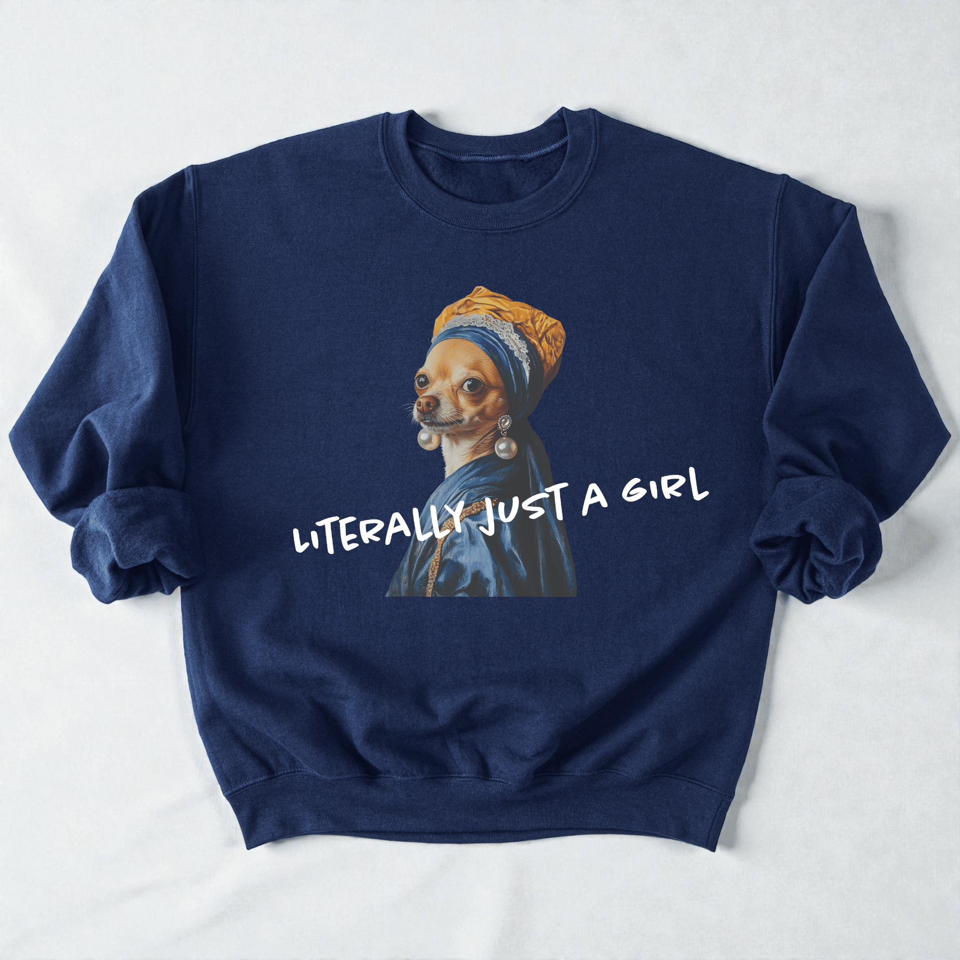 Just The Pearl Girl Crewneck Sweatshirt - Bunny Knots