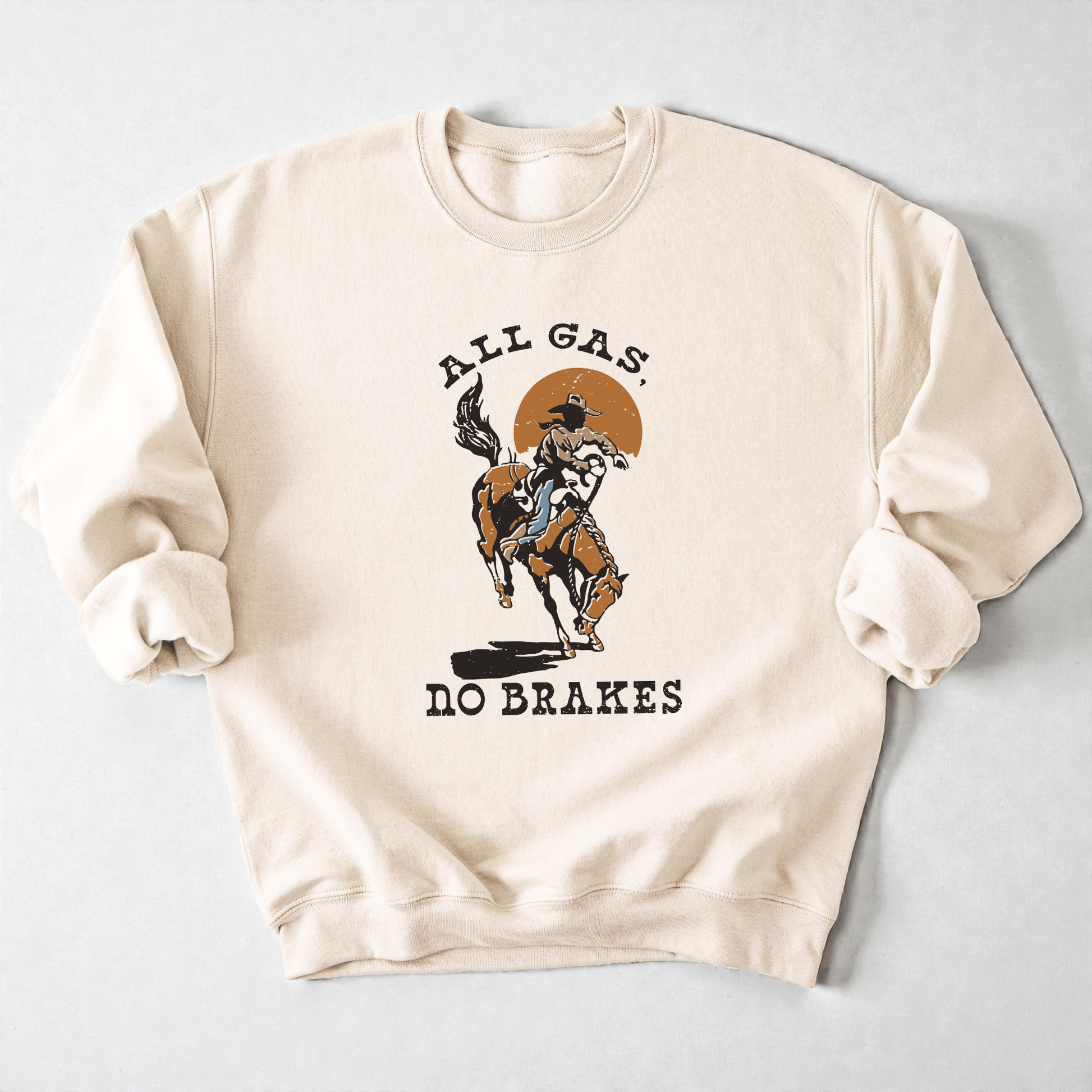 All Gas No Brakes Crewneck Sweatshirt - Bunny Knots