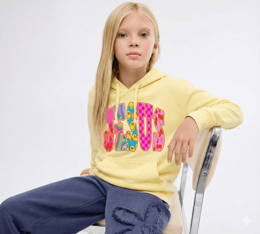 Peace, Love & Jesus Hoodie - Bunny Knots