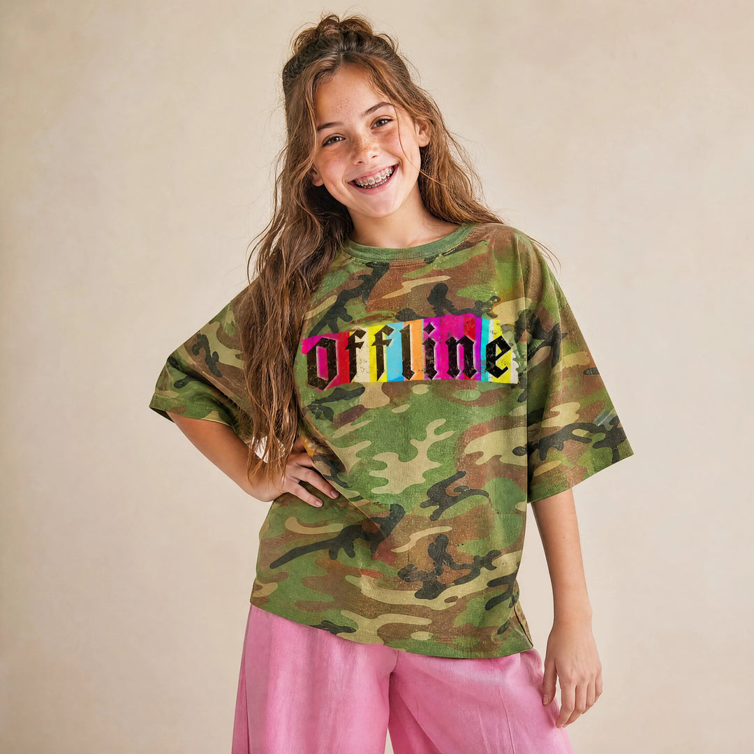 OFFLINE Luxe Oversized Drop Sleeve T-Shirt