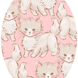 You Gotta Be Kitten Me | Sweet Pink Kitties | Bamboo French Terry Jogger Set