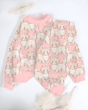 Load image into Gallery viewer, You Gotta Be Kitten Me | Sweet Pink Kitties | Bamboo French Terry Jogger Set
