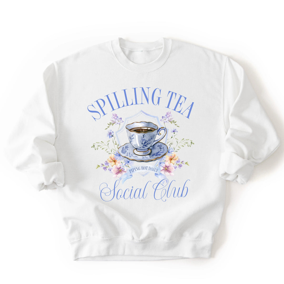 Spilling Tea Social Club Crewneck Sweatshirt