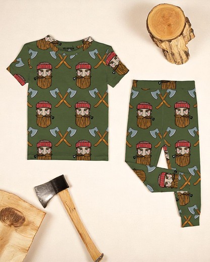 Lumberjack | Modal Short Sleeve 2-Piece Lounge Set