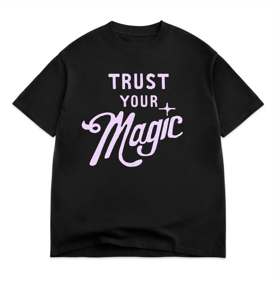 Trust Your Magic Luxe Oversized Drop Sleeve T-Shirt