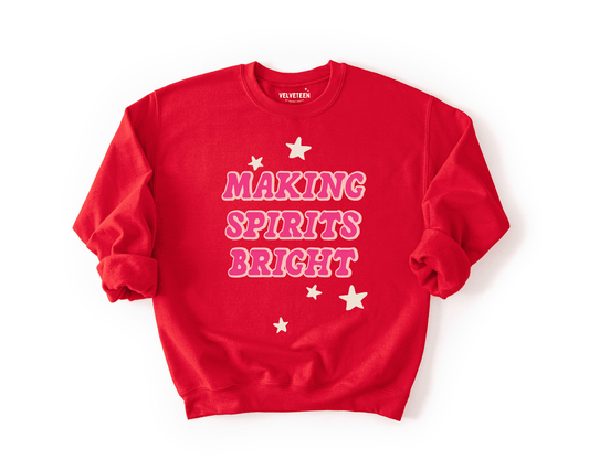 Making Spirits Bright Crewneck Sweatshirt - Bunny Knots