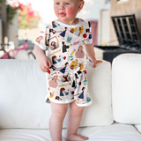 I'm Big You're Little | Bamboo Retro Shortie Set