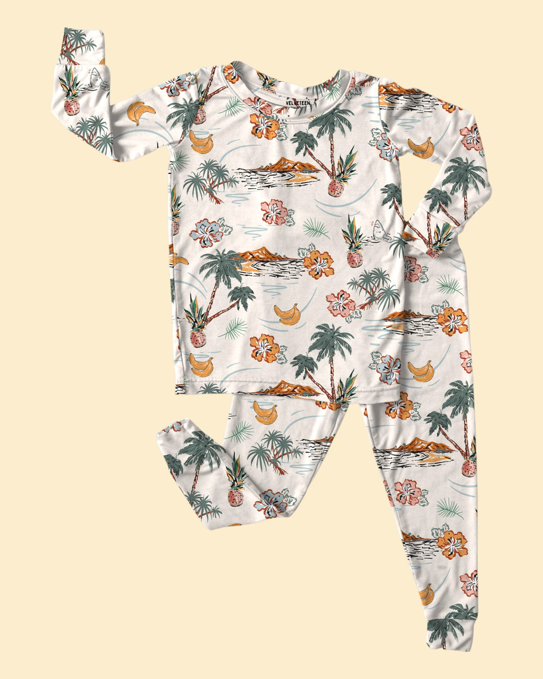 Popoulu Bay | Fitted Bamboo Loungewear Set - Bunny Knots