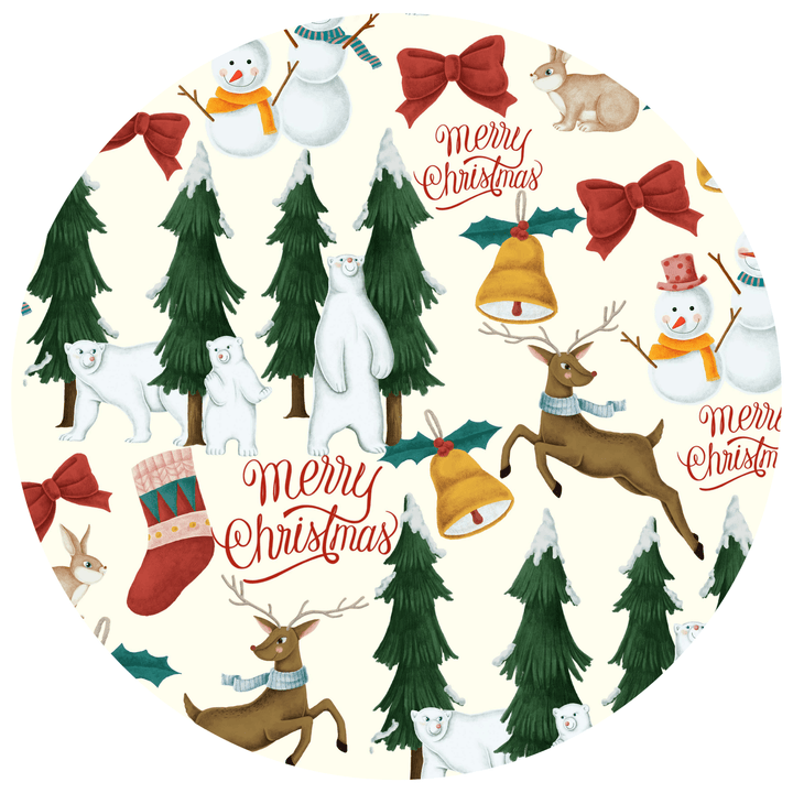 Christmas Traditions | Bamboo French Terry Jogger Set - Bunny Knots