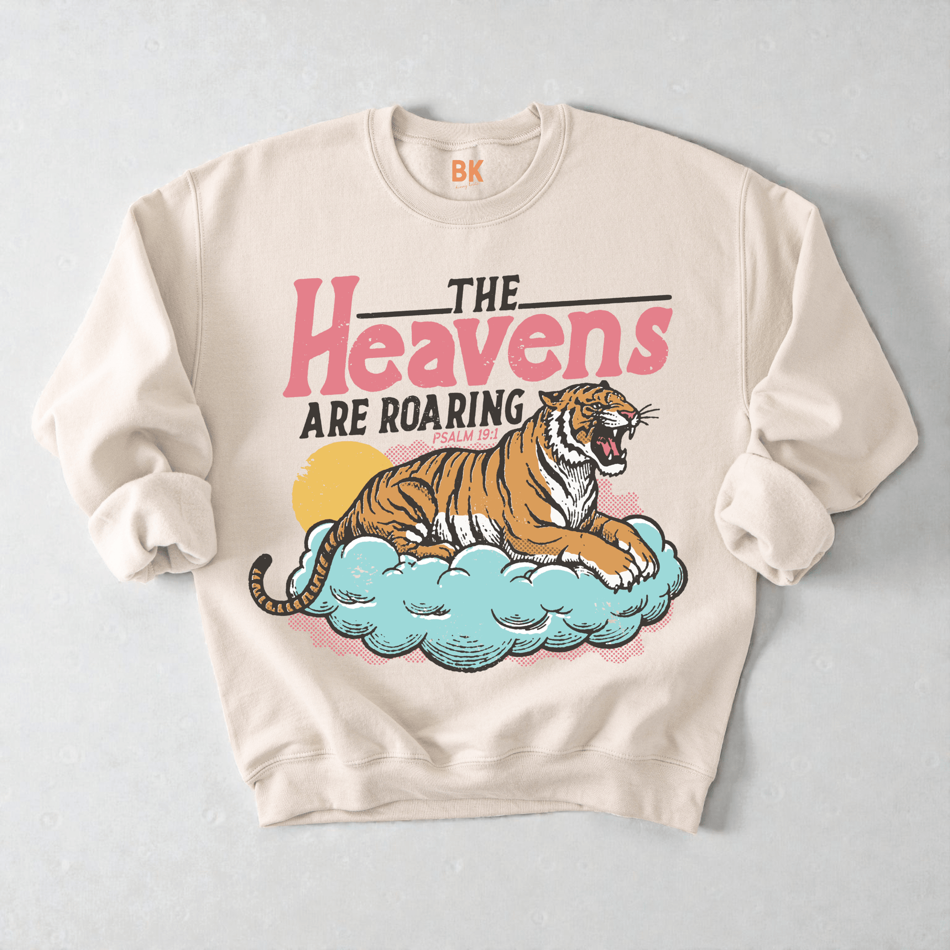 The Heavens are Roaring Crewneck Sweatshirt - Bunny Knots