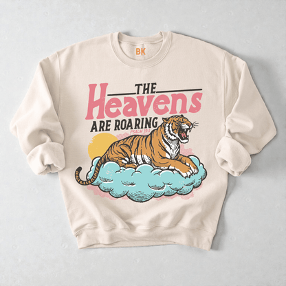 The Heavens are Roaring Crewneck Sweatshirt - Bunny Knots
