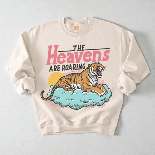 The Heavens are Roaring Crewneck Sweatshirt - Bunny Knots